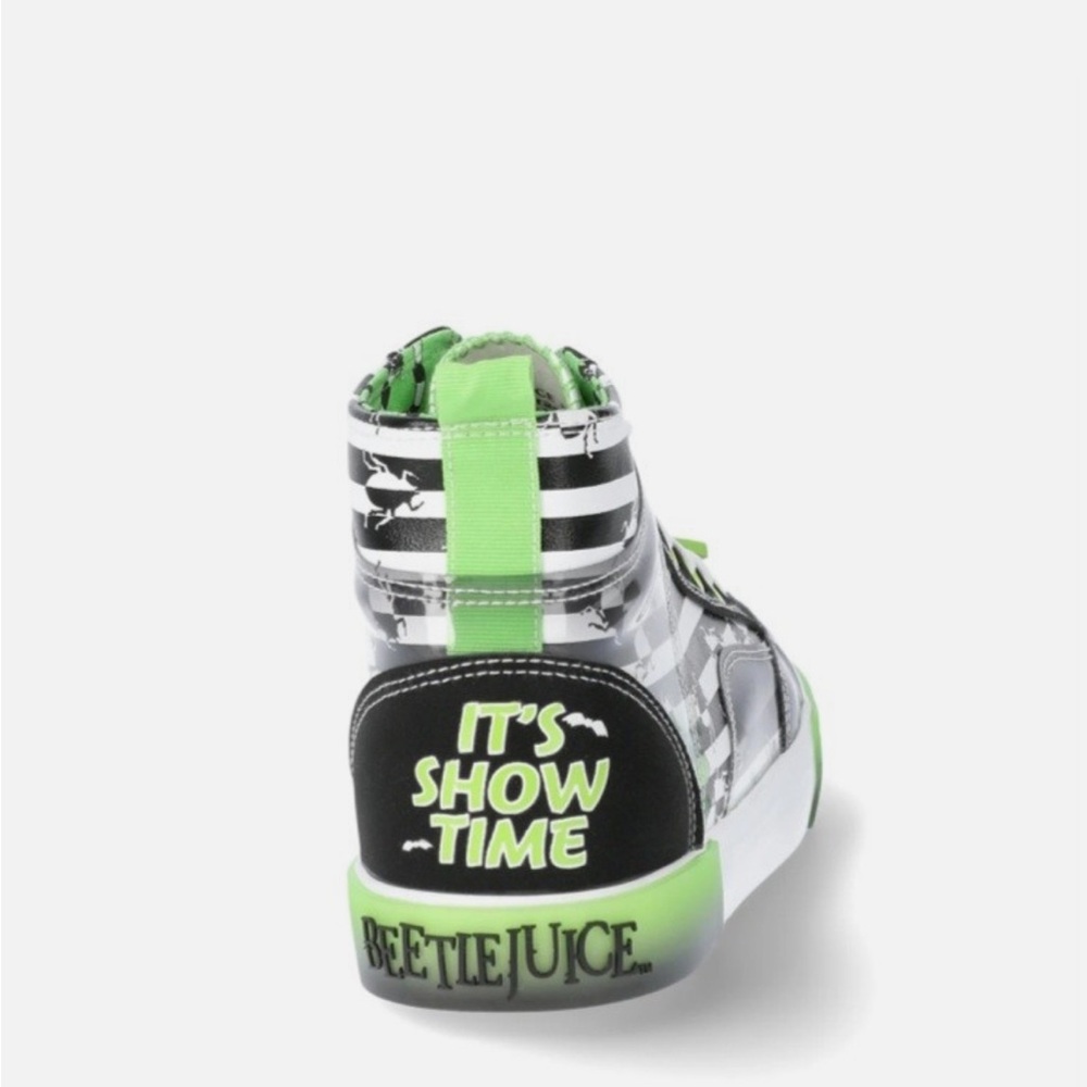 NWT Beetlejuice womens high tops size 10 “it’s show time”